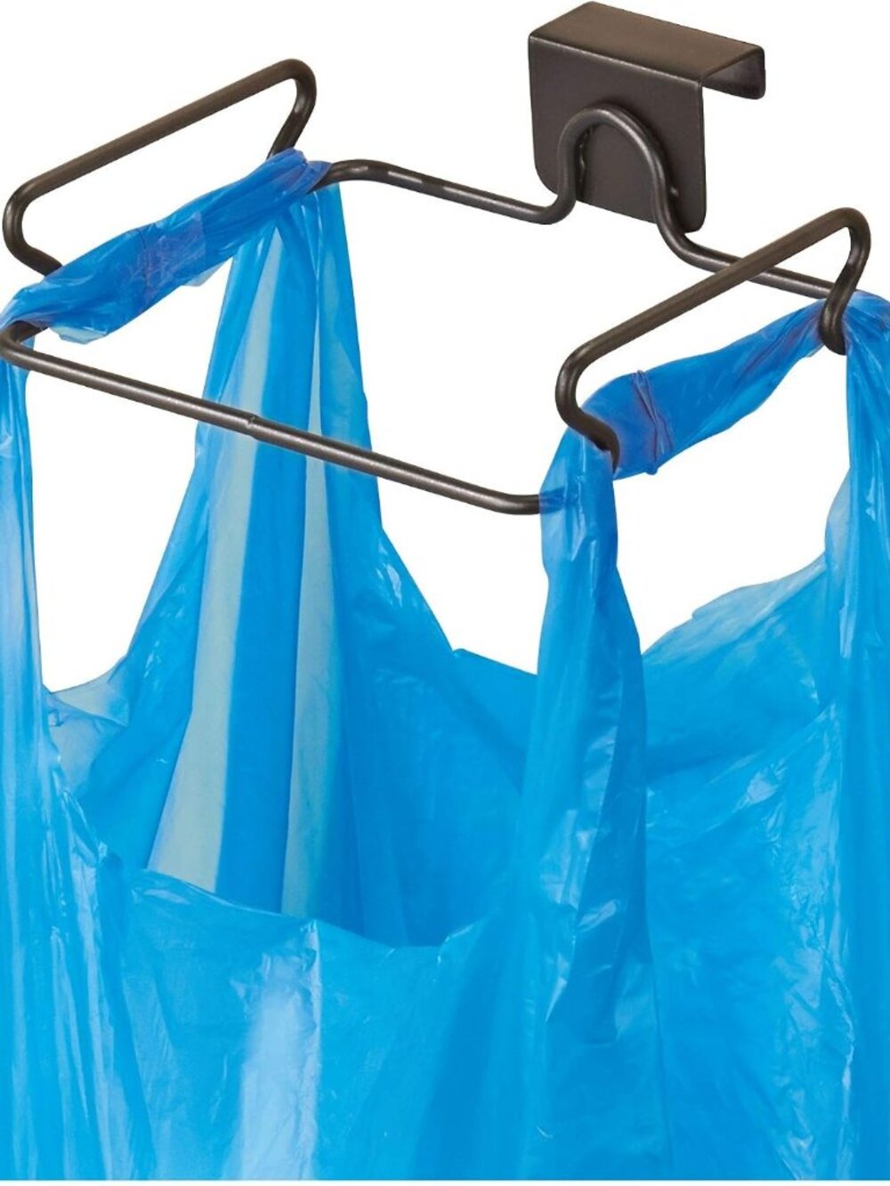 Classico Over Cabinet Plastic Bag Holder – Storage Organizer for Kitchen, Bronze